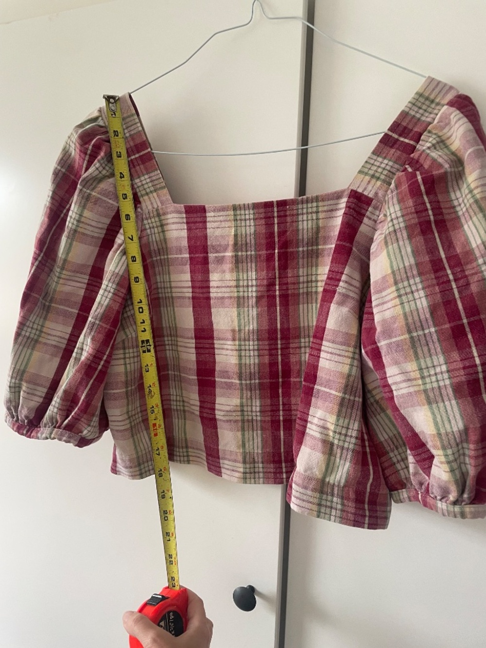 plaid top - Picture 2 of 4